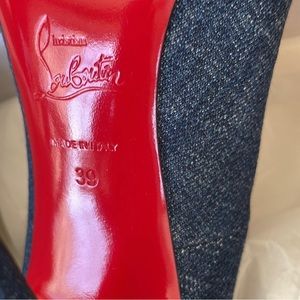 New denim Kate Louboutin heels! Gorgeous